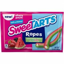 Joys Delights Lolly Shop Online Sweetarts Collision Watermelon Berry Rope 99g