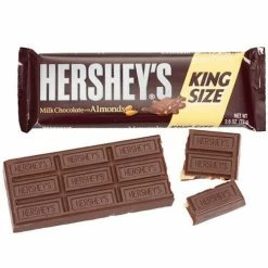 Joys Delights Lolly Shop Online Hershey's Milk Chocolate Almond King Size Bar Bulk