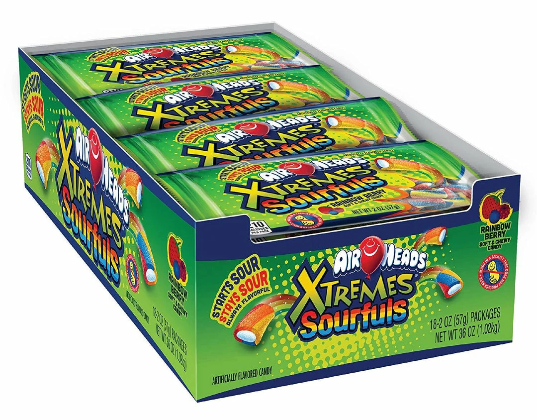 Joy's De'Lights Airheads Xtreme Sourfuls Rainbow Bulk
