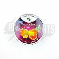 Joy's De'Lights All Candy Cavendish & Harvey Sugar Free Tropical Fruit Drops Tin Bulk