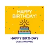 WrapItSmart Happy Birthday Gift Wrapping & Card