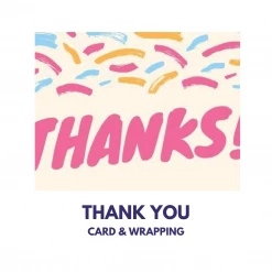 WrapItSmart Gifts Thank You Gift Wrapping & Card