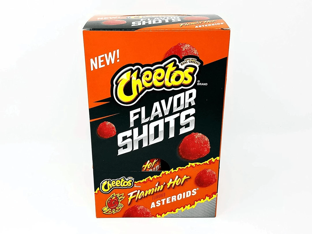 Joys Delights Lolly Shop Online American Chips Cheetos Flaming Hot Asteroids Bulk