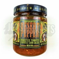 Joy's De'Lights Condiments Desert Pepper Roasted Tomato Chipotle Corn Salsa 453g