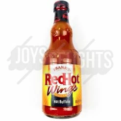 Joy's De'Lights Franks Red Hot Wings Hot Buffalo Sauce 355mL