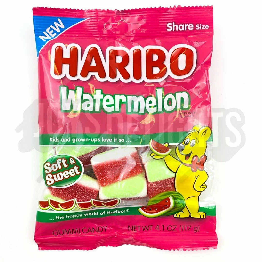 Joys Delights Lolly Shop Online Gummy Haribo Soft Watermelon 117g
