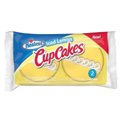 Joys Delights Lolly Shop Online Hostess Iced Lemon Cupcakes 2 Pack American Chocolate