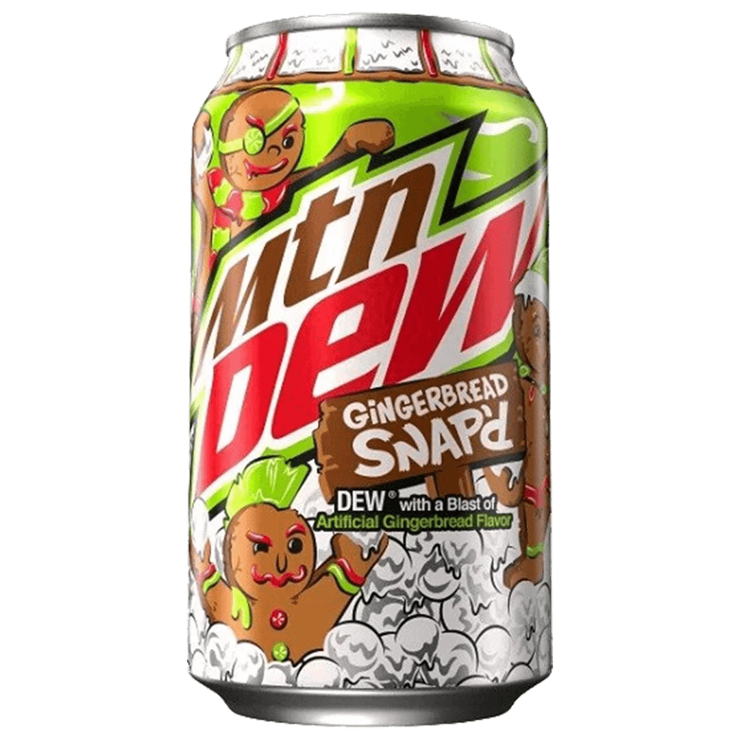 Joy's De'Lights Parties Mountain Dew Gingerbread 12 Pack Carton