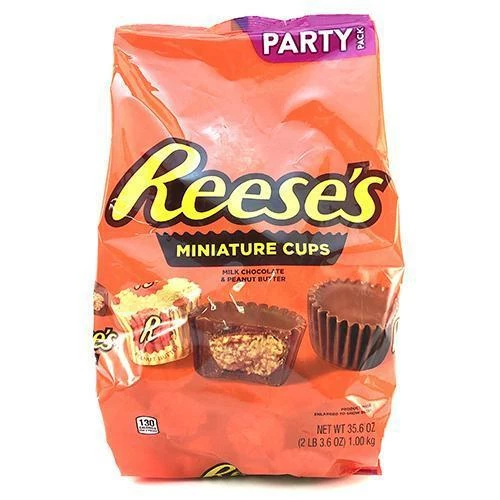 Joys Delights Lolly Shop Online Reese's Miniatures Party Pack 1kg Milk Chocolate