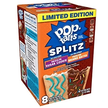 Joy's De'Lights Pop Tarts Splitz Cookie & Brownie Batter Milk Chocolate