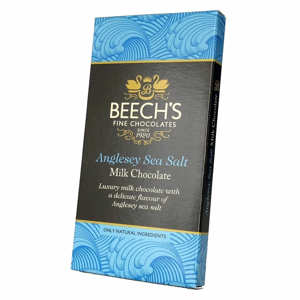 Joys Delights Lolly Shop Online Beech's Sea Salt Milk Chocolate Bar 60g