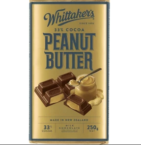 Joys Delights Lolly Shop Online Whittakers Peanut Butter 250g Bulk Box