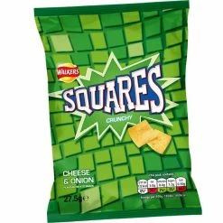 Joys Delights Lolly Shop Online Walkers Squares Cheese & Onion Bulk