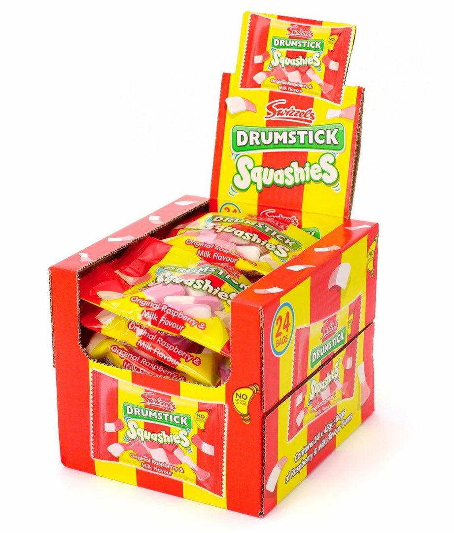 Joys Delights Lolly Shop Online Squashies Original Raspberry & Milk 45g Bulk