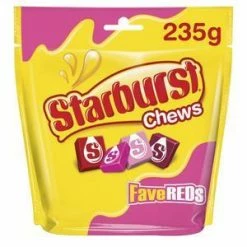 Joys Delights Lolly Shop Online Australian Lollies Starburst Chews Fave Reds 235g