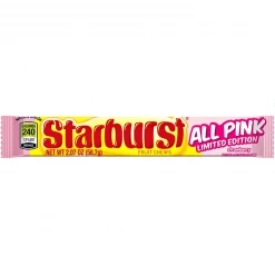 Joys Delights Lolly Shop Online Starburst All Pink Tube 58g