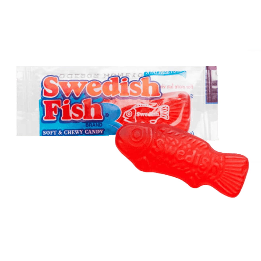 Joys Delights Lolly Shop Online Swedish Fish Red Wrapped Single Vegan