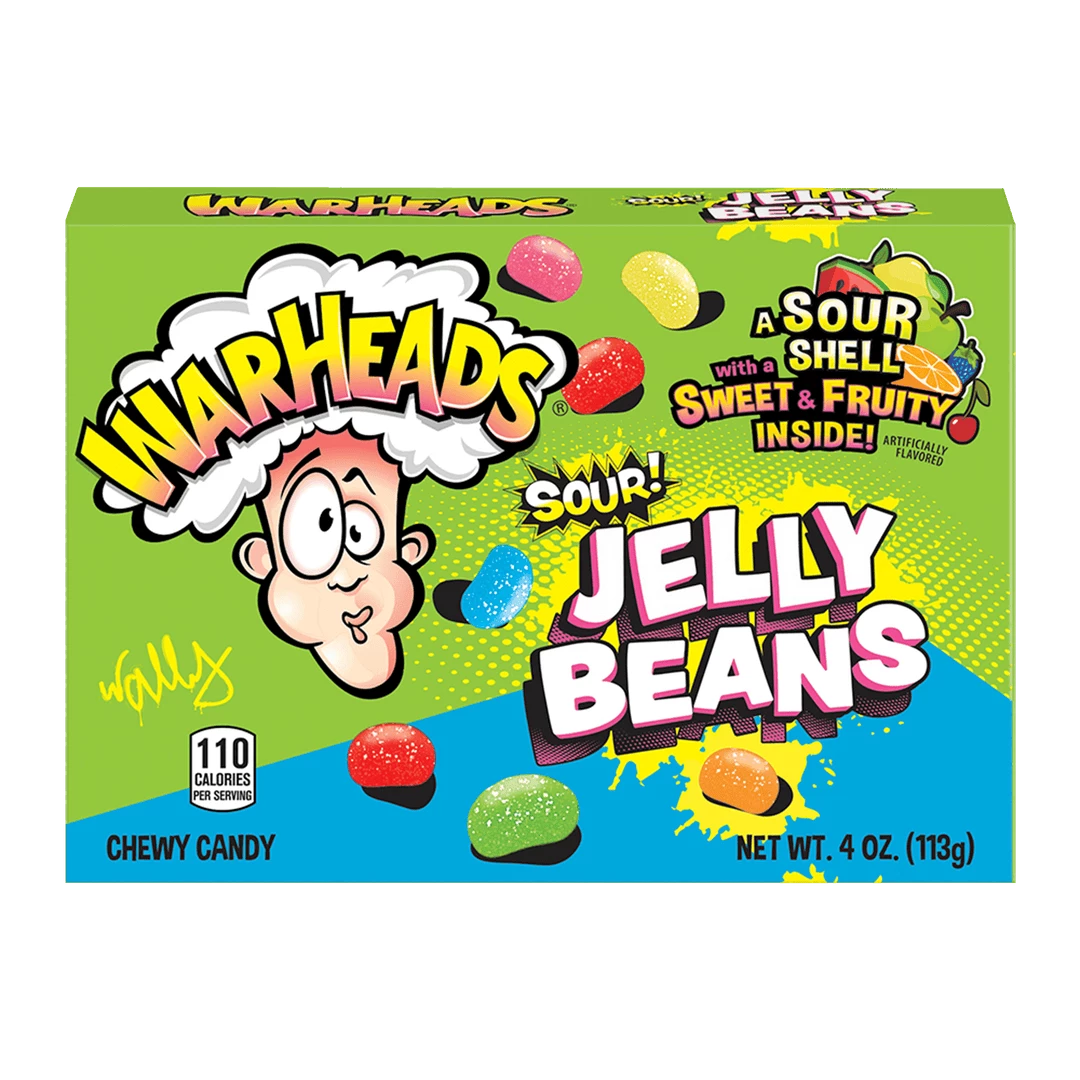 Joy's De'Lights Warheads Sour Jelly Beans Theatre All Candy