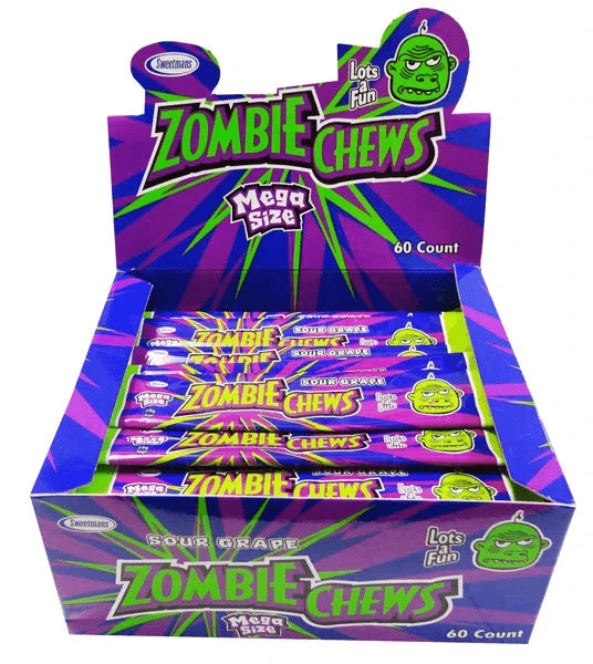 Joy's De'Lights Zombie Chews Sour Grape Small Bulk
